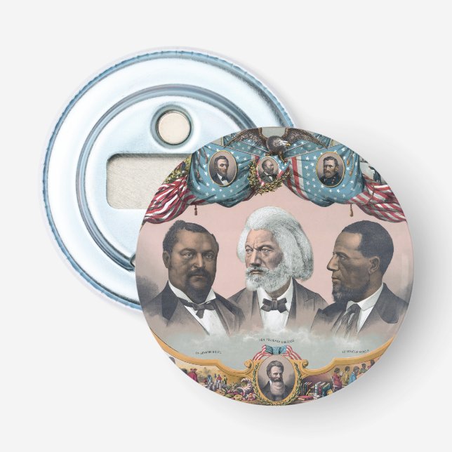 Black History Icons: With Frederick Douglass Bottle Opener (Front)