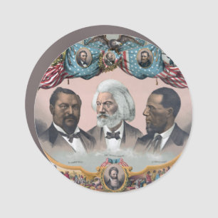 Black History Icons: With Frederick Douglass Car Magnet
