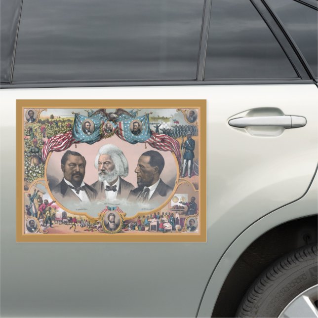 Black History Icons: With Frederick Douglass Car Magnet (In Situ)