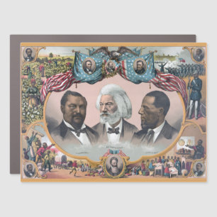 Black History Icons: With Frederick Douglass Car Magnet