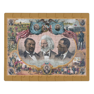 Black History Icons: With Frederick Douglass Jigsaw Puzzle