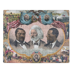 Black History Icons: With Frederick Douglass Jigsaw Puzzle