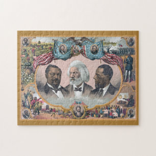 Black History Icons: With Frederick Douglass Jigsaw Puzzle