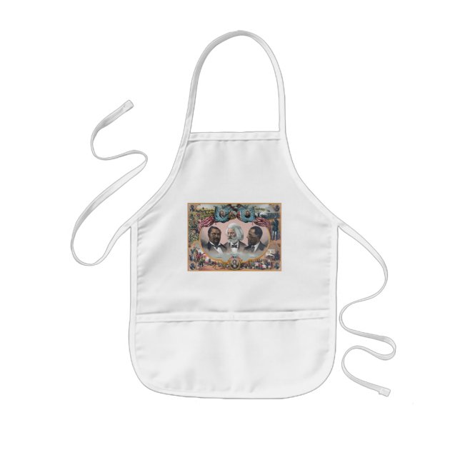 Black History Icons: With Frederick Douglass Kids' Apron (Front)