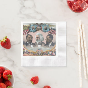 Black History Icons: With Frederick Douglass Napkins