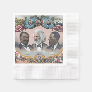 Black History Icons: With Frederick Douglass Napkins