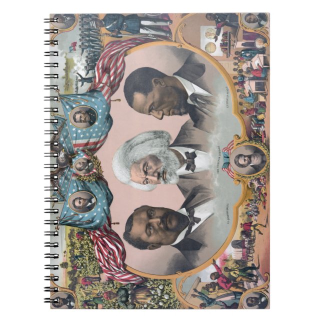 Black History Icons: With Frederick Douglass Notebook (Front)