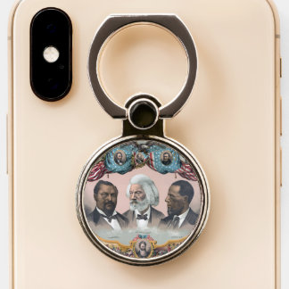 Black History Icons: With Frederick Douglass Phone Ring Stand