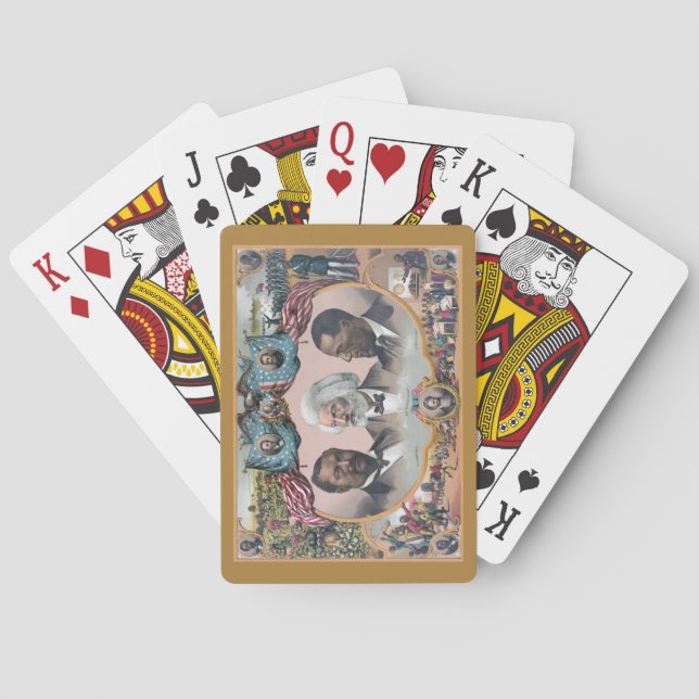 Black History Icons: With Frederick Douglass Poker Cards (Back)