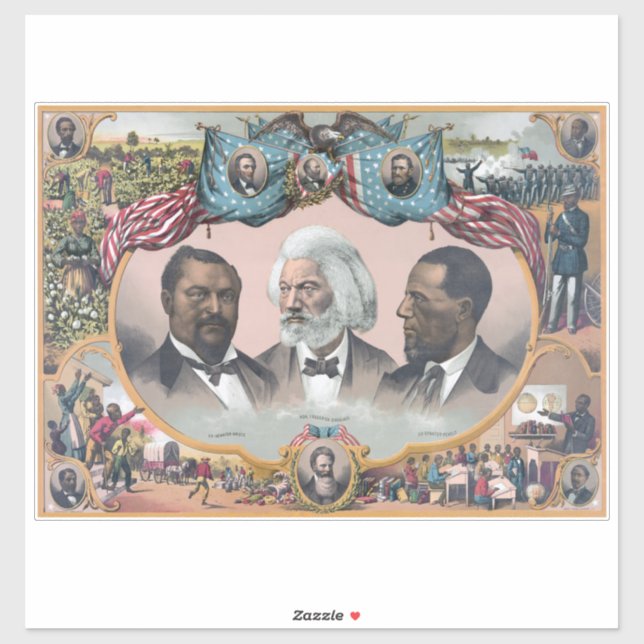 Black History Icons: With Frederick Douglass Sticker (Sheet)