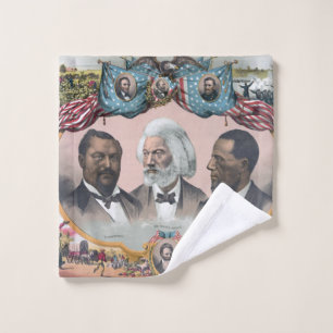 Black History Icons: With Frederick Douglass Wash Cloth
