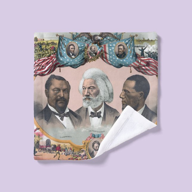 Black History Icons: With Frederick Douglass Wash Cloth (Wash Cloth)