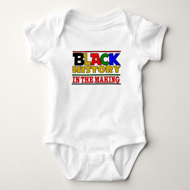 Black History In The Making Baby Bodysuit (Front)