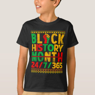 Black History Is American History African Men Wome T-Shirt