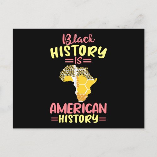Black History Is American History Announcement Postcard