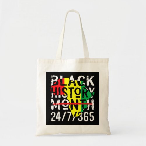 Black History Is American History BHM Africa Pride Tote Bag