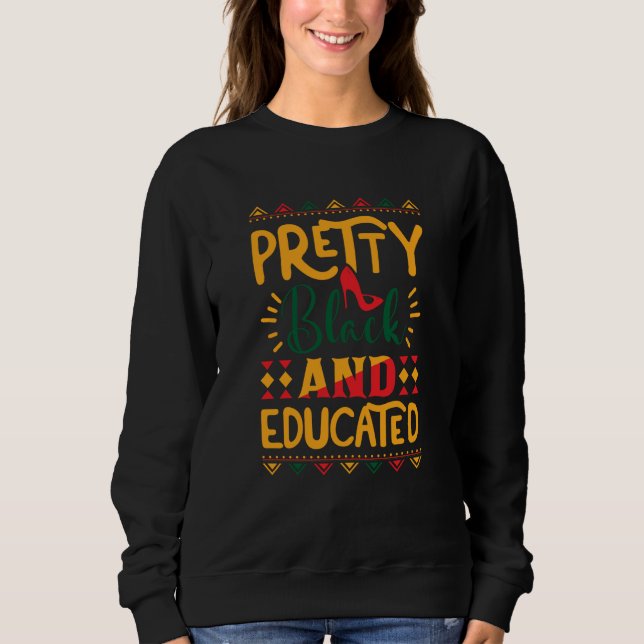 Black History Is American History Patriotic Africa Sweatshirt (Front)