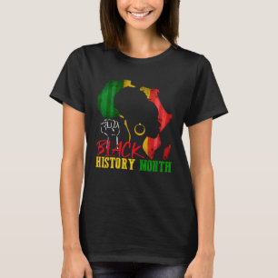 Black History Is American History Patriotic Africa T-Shirt