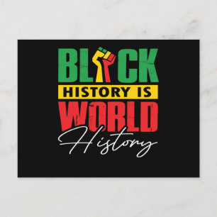 Black History Is World History (3) Announcement Postcard