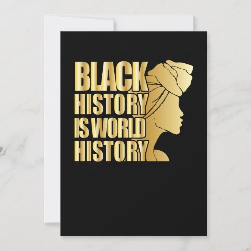 Black History Is World History Save The Date