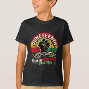 Black History Juneteenth Breaking Every Chain Sinc T-Shirt