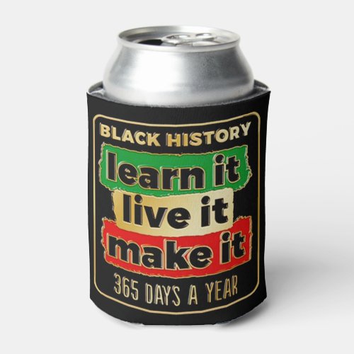 Black History Juneteenth Can Cooler