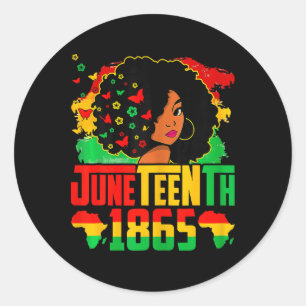 Black History Juneteenth Is My Independence Day Bl Classic Round Sticker