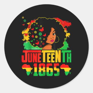 Black History Juneteenth Is My Independence Day Bl Classic Round Sticker