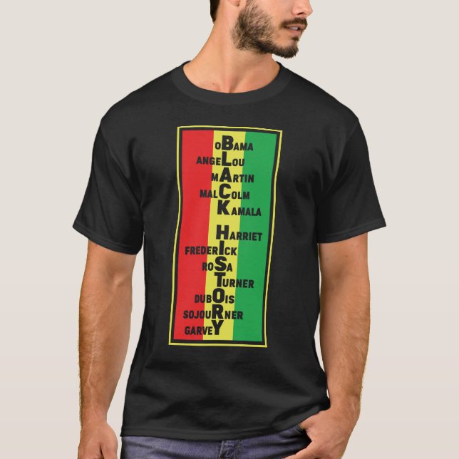 Black history leaders african american gift idea T-Shirt (Front)