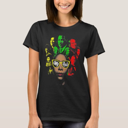 Black History Leaders Collage Famous African Ameri T_Shirt