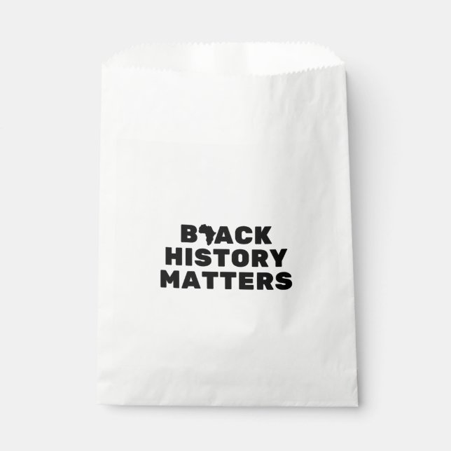 Black History Matters Favor Bag (Front)