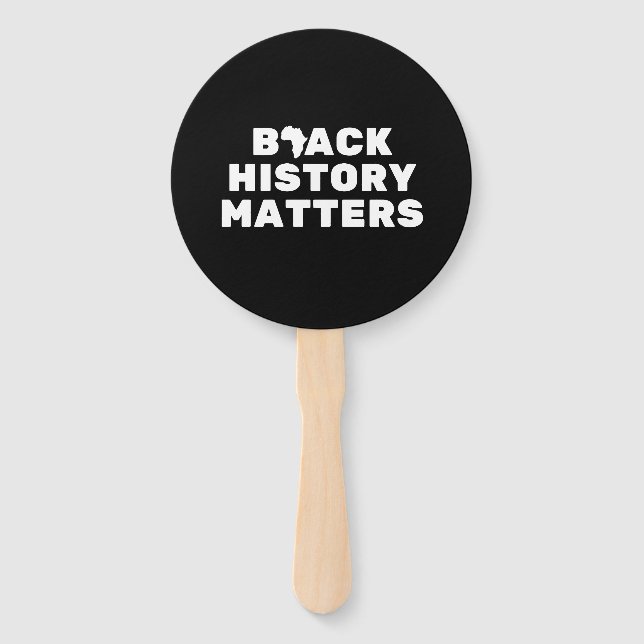 Black History Matters Hand Fan (Front)