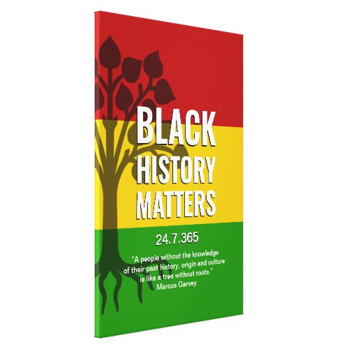Black History Matters MARCUS GARVEY Canvas Print