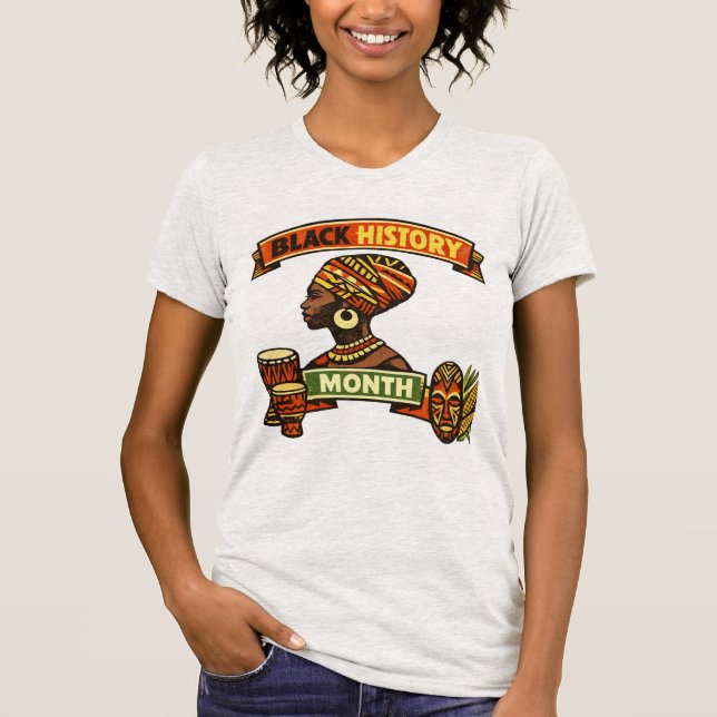 Black History Month 100th Anniversary T-Shirt (Front)