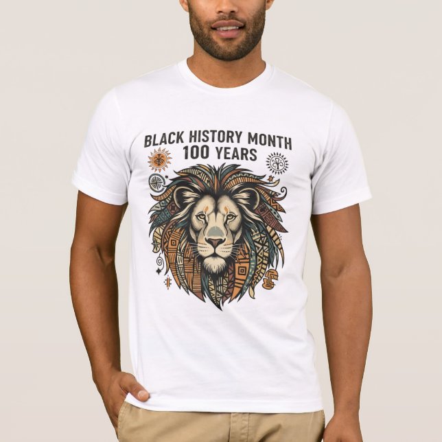 Black History Month 100th Anniversary T-Shirt (Front)