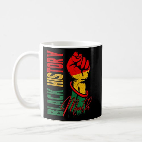 Black History Month 2022 Bhm Melanin African Ameri Coffee Mug