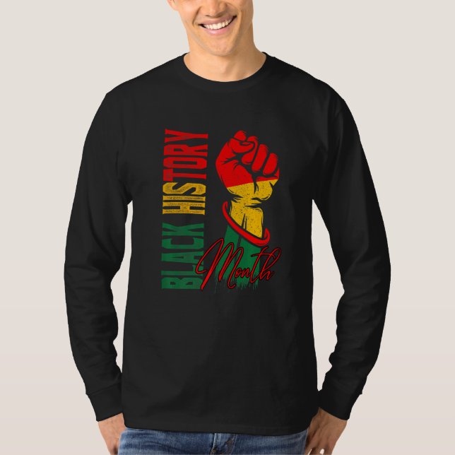 Black History Month 2022 Bhm Melanin African Ameri T-Shirt (Front)