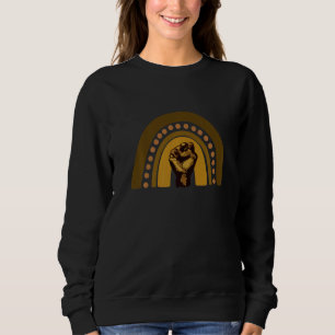 Black History Month 2022 Bhm Melanin Power Fist Sweatshirt