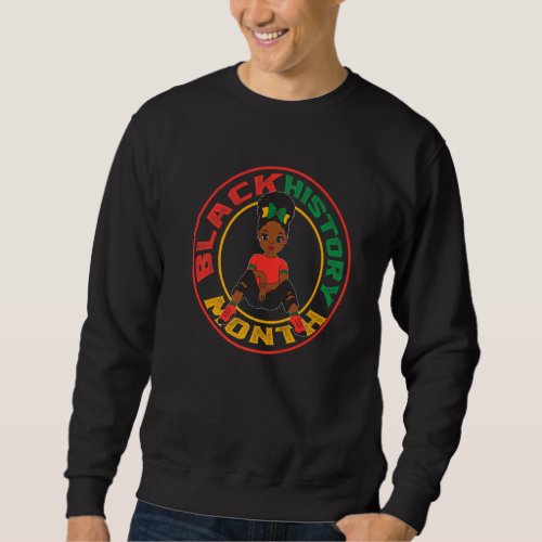 Black History Month 2022 Bhm Melanin Queen Afrocen Sweatshirt
