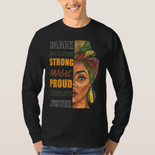 Black History Month 2022 Strong Black Women Melani T-Shirt