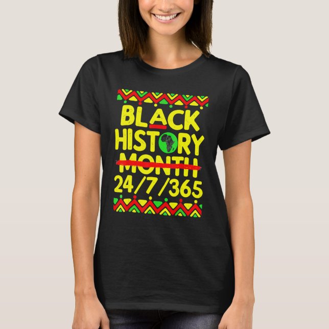 Black History Month 2023 Black History 247365 Mela T-Shirt (Front)
