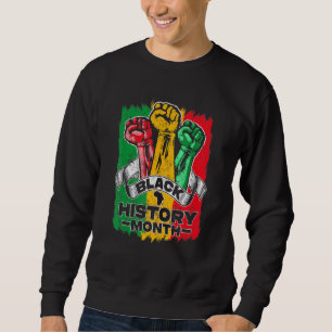 Black History Month 2023 Hand Strong African Ameri Sweatshirt