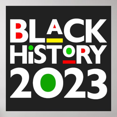 Black History Month 2023 Melanin Sista Bruh Love Poster