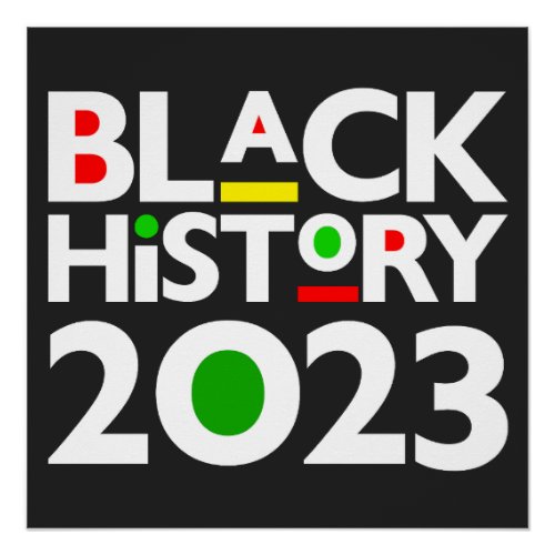 Black History Month 2023 Melanin Sista Bruh Love Poster