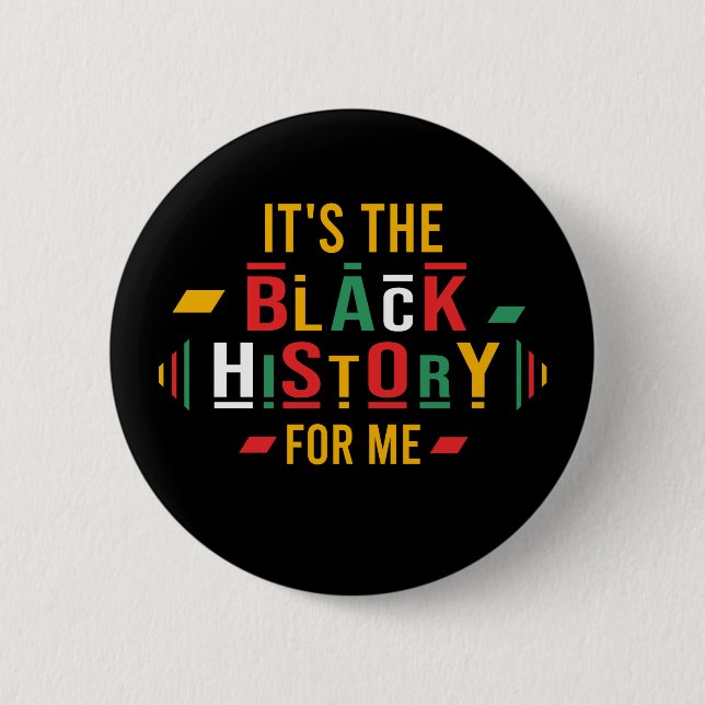 Black History Month 2024 It's The Black History  Button (Front)