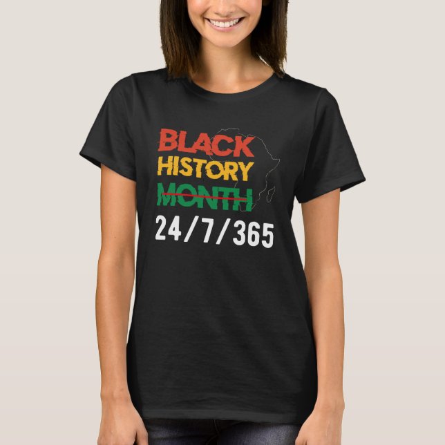 Black History Month 247365 Africa Melanin 2022 Wom T-Shirt (Front)