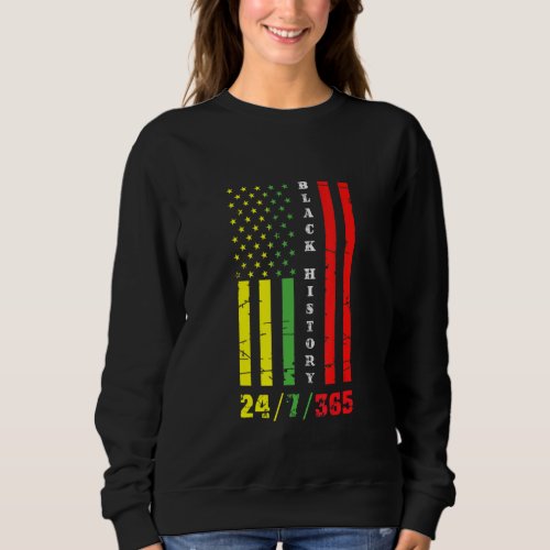 Black History Month 247365 African American Flag P Sweatshirt