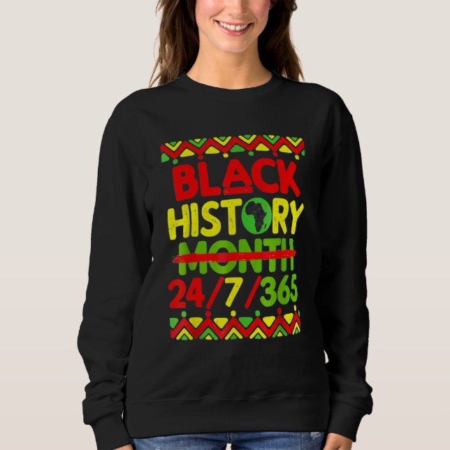 Black History Month 247365 African American Melani Sweatshirt (Front)