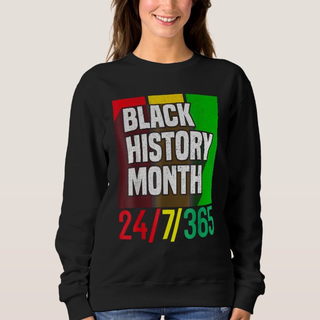 Black History Month 247365 African American Melani Sweatshirt (Front)