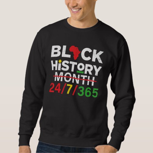 Black History Month 247365 African American Melani Sweatshirt
